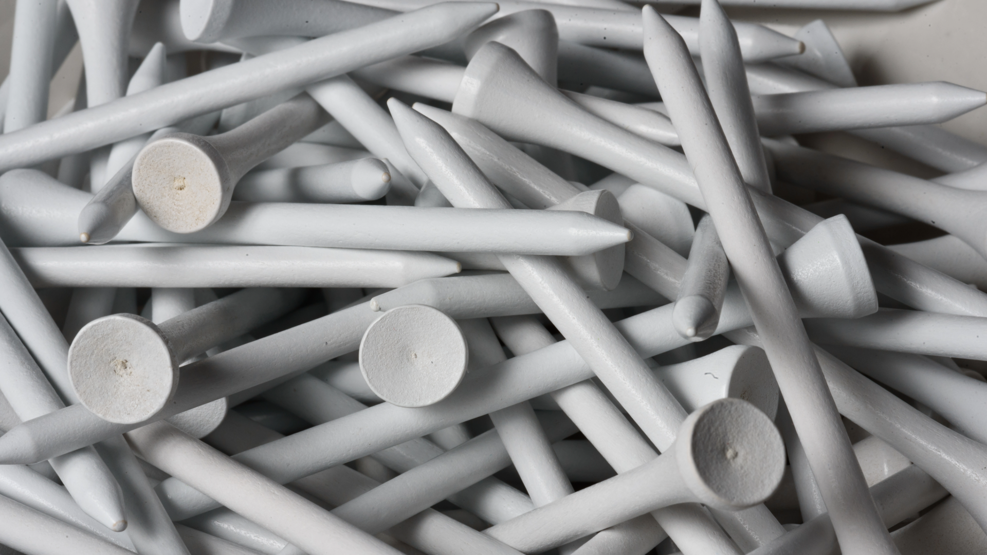 Pile of golf tees